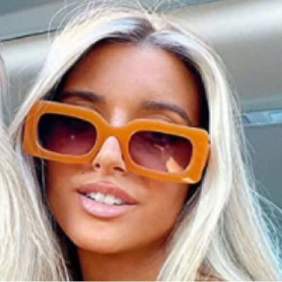 Orange Chunky Square Sunglasses   main image 5